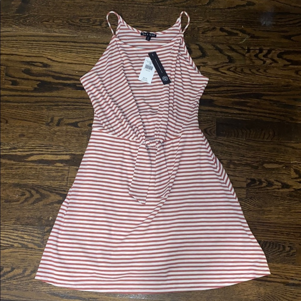 Red and white striped dress (BUCKLE)